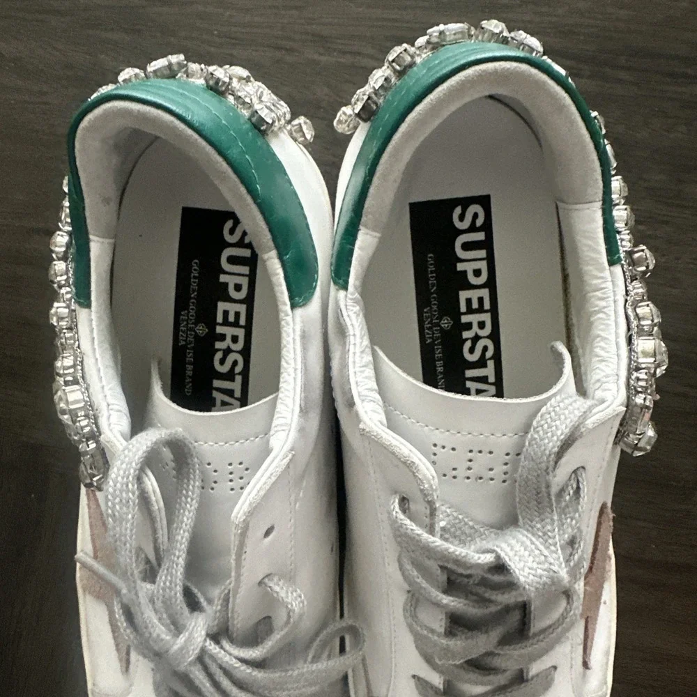 Golden Goose Super Star Rhinestones Embolished  Sneakers Size 40